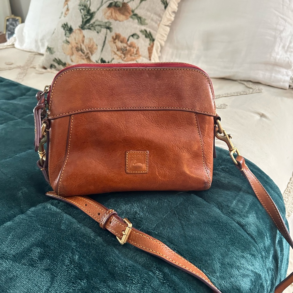 Dooney & Bourke Brown Florentine Cameron Crossbody